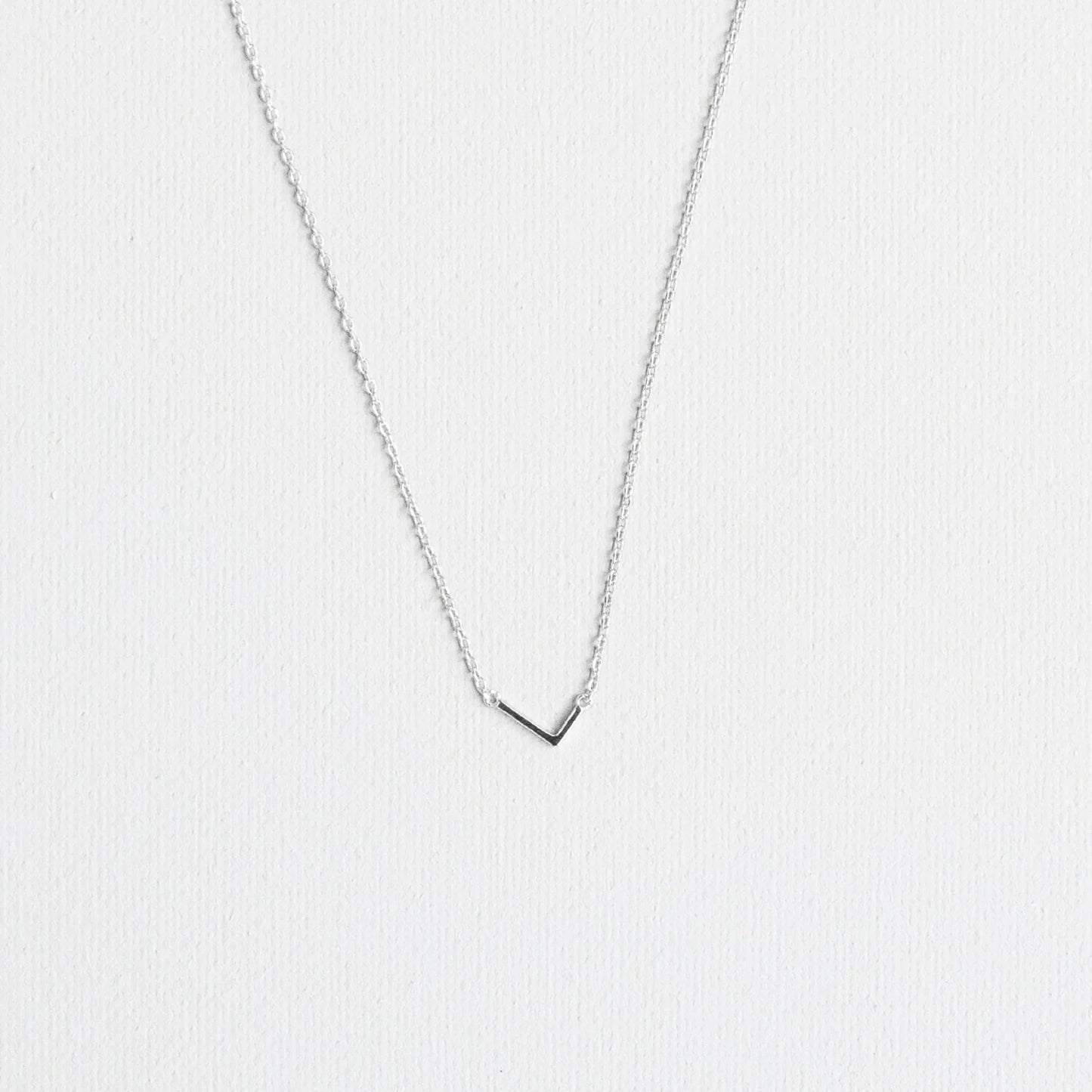 Initial Necklace Silver