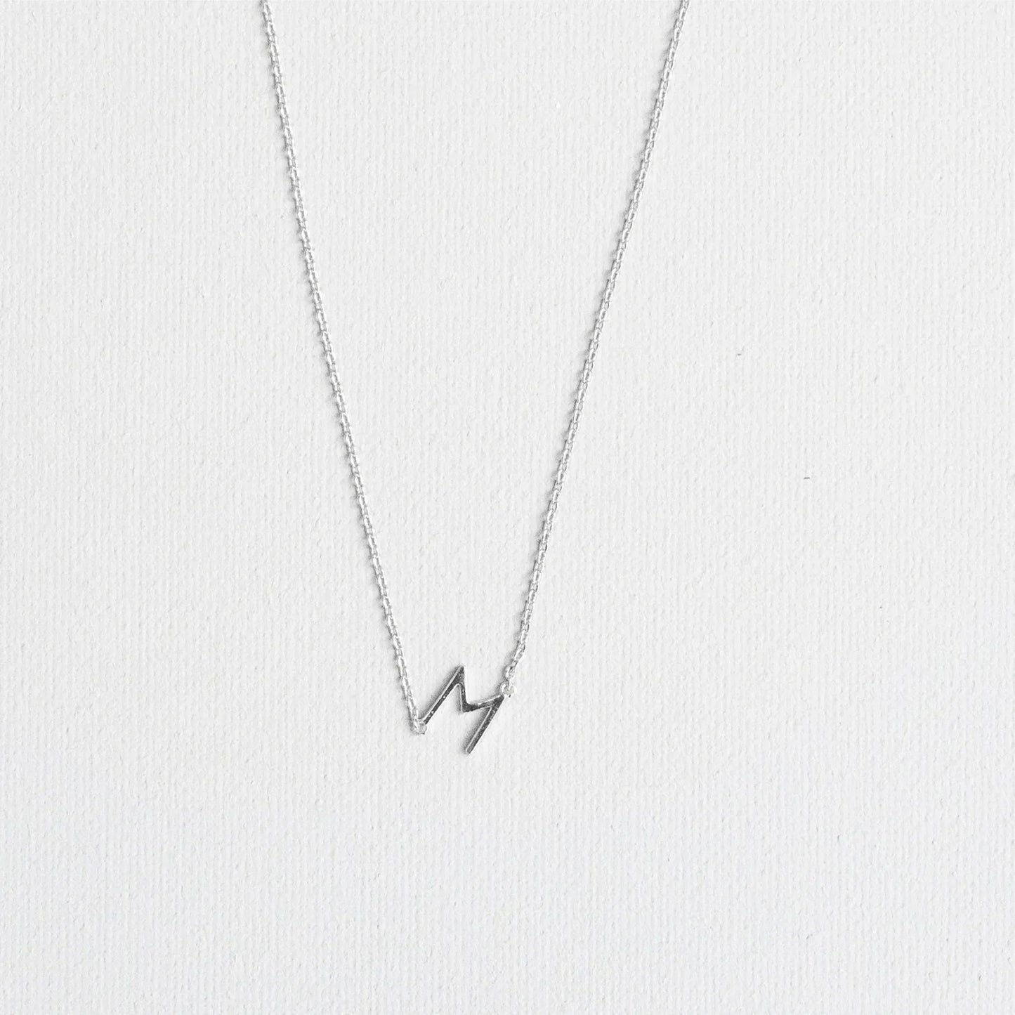 Initial Necklace Silver