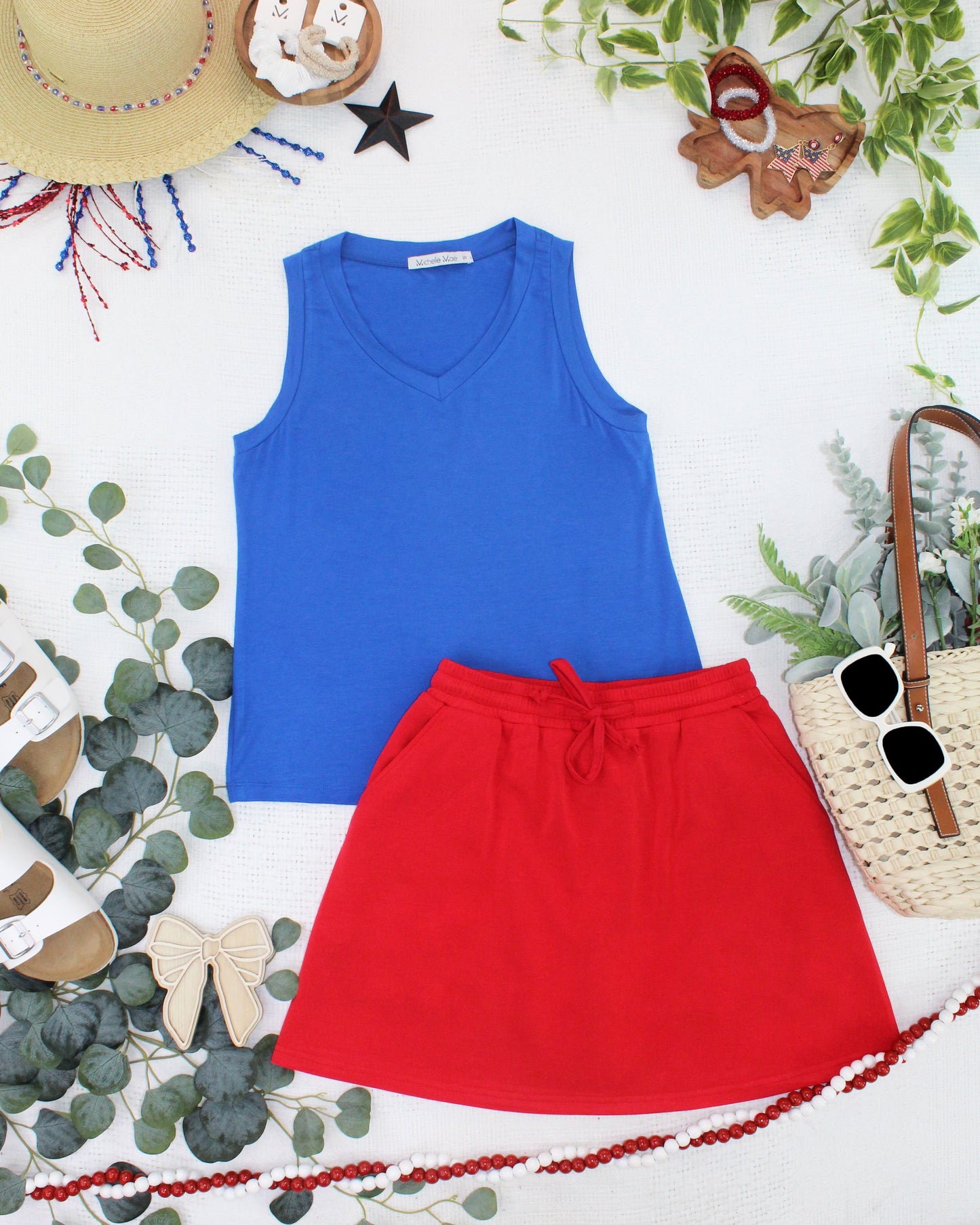 Michelle Mae Noelle Tank - Blue