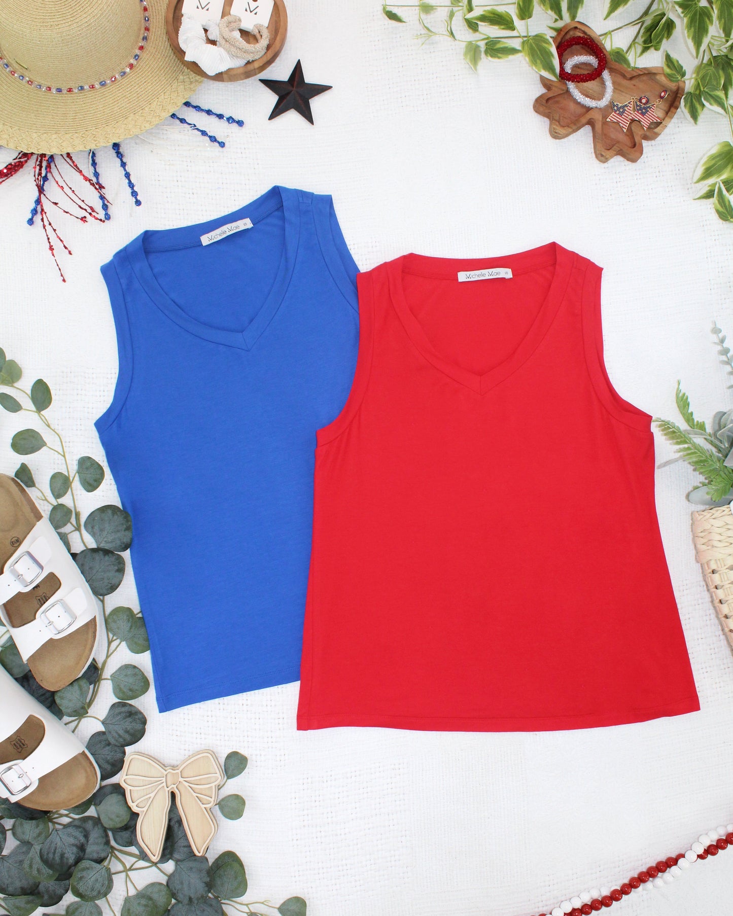 Michelle Mae Noelle Tank - Red