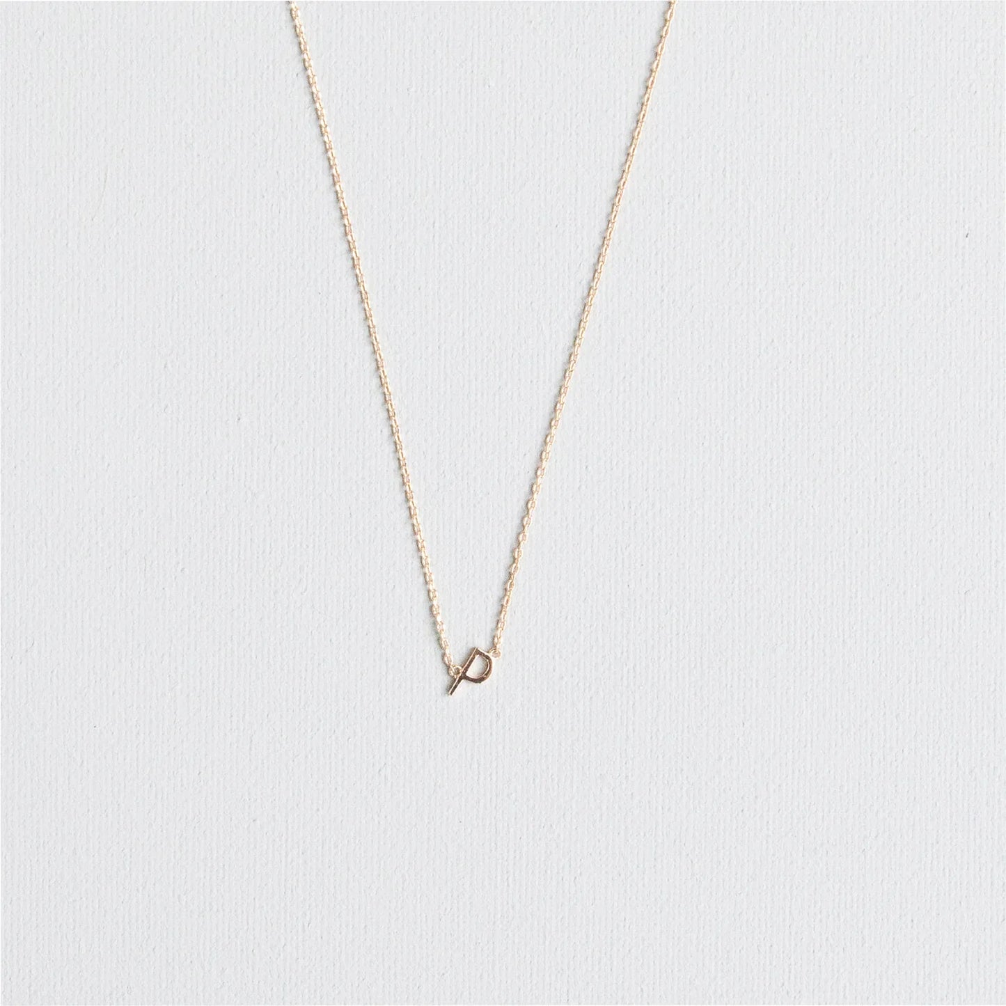 Initial Necklace In Gold