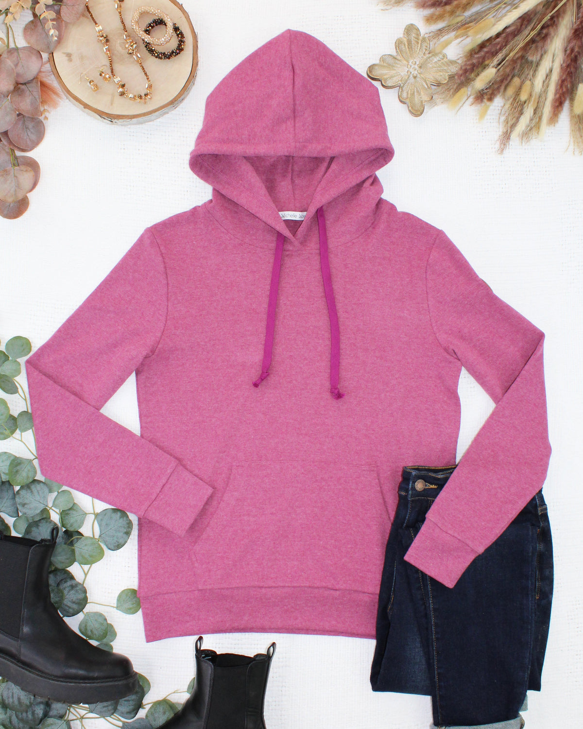 Michelle Mae Hailey Hoodie - Raspberry