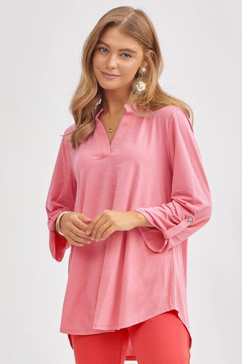 Dear Scarlett 3/4 Lizzy Top in 7 Solid Colors