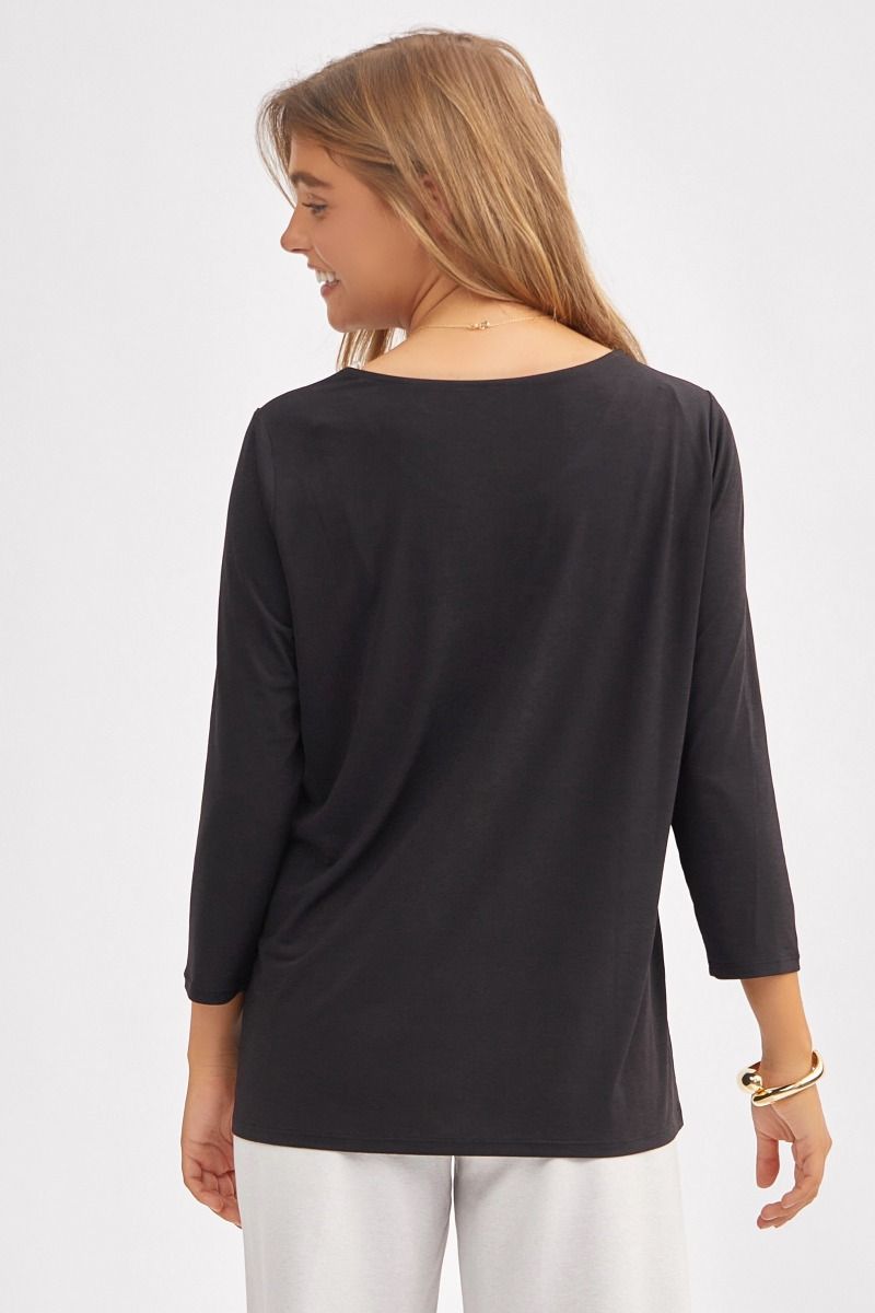 Dear Scarlett Signature Classic Round Neck Top in 7 Solid Colors
