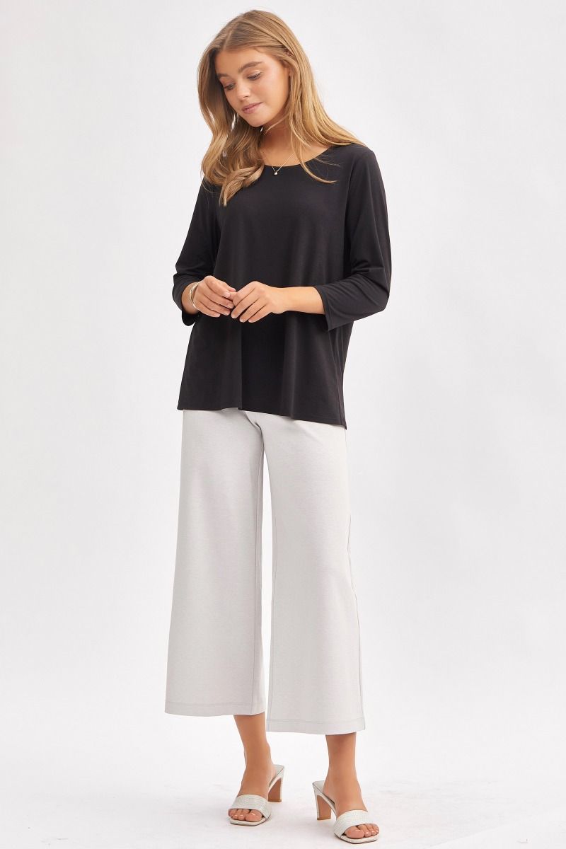 Dear Scarlett Signature Classic Round Neck Top in 7 Solid Colors