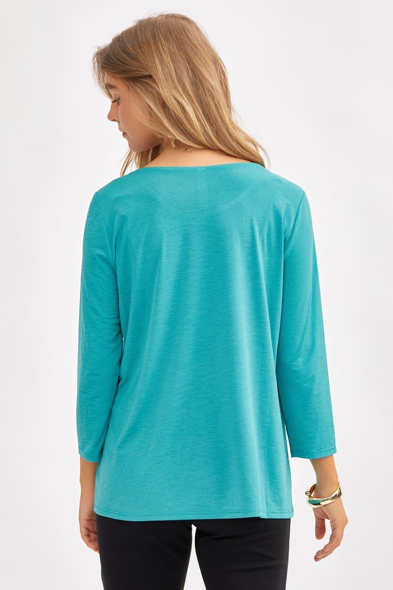 Dear Scarlett Signature Classic Round Neck Top in 7 Solid Colors