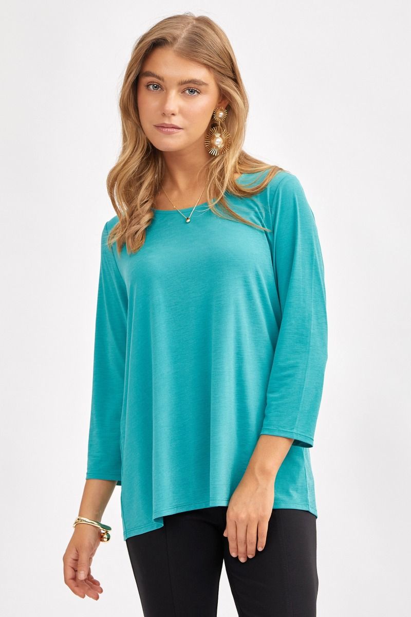 Dear Scarlett Signature Classic Round Neck Top in 7 Solid Colors