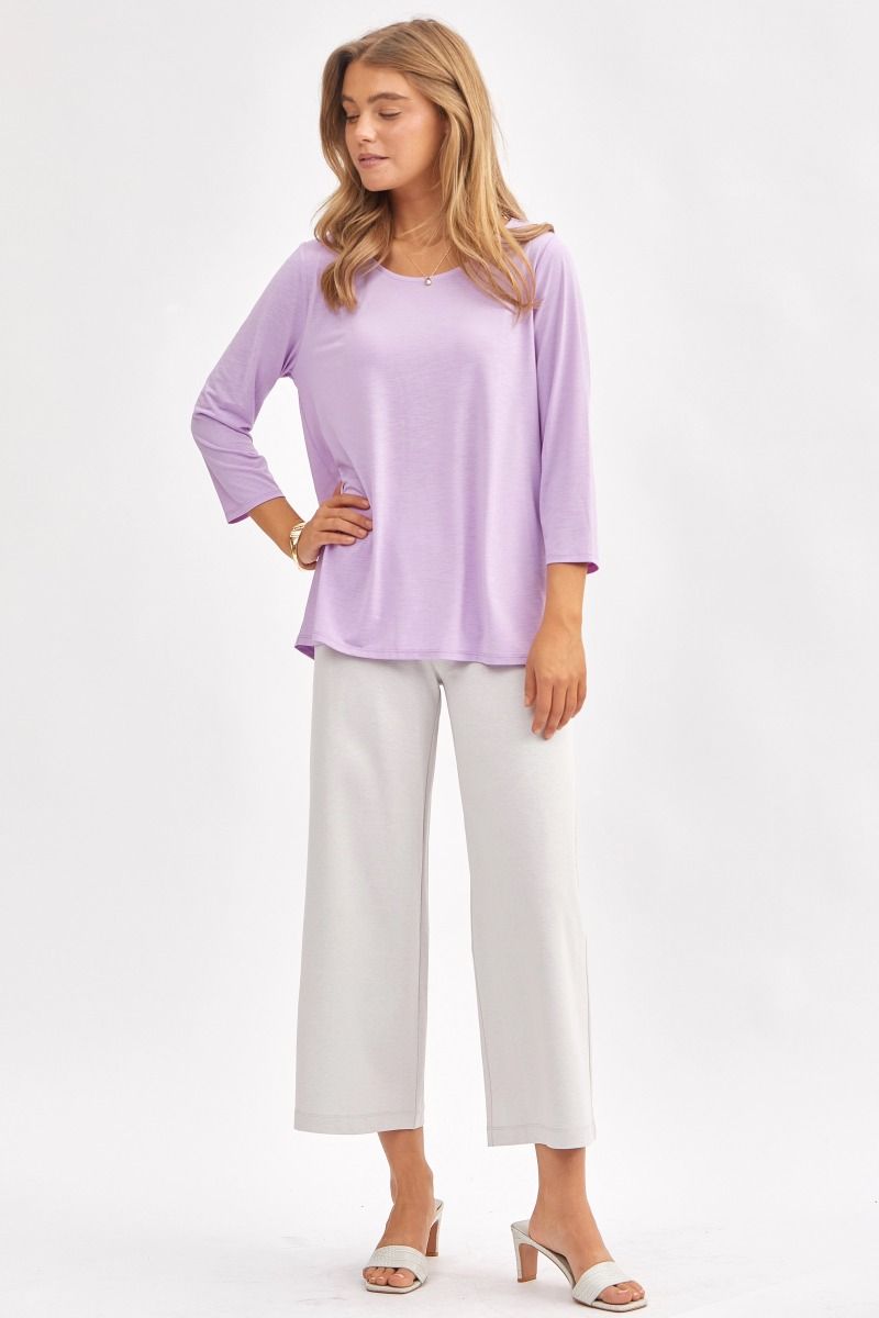 Dear Scarlett Signature Classic Round Neck Top in 7 Solid Colors