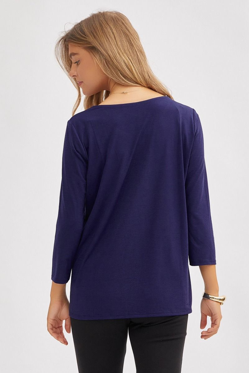Dear Scarlett Signature Classic Round Neck Top in 7 Solid Colors