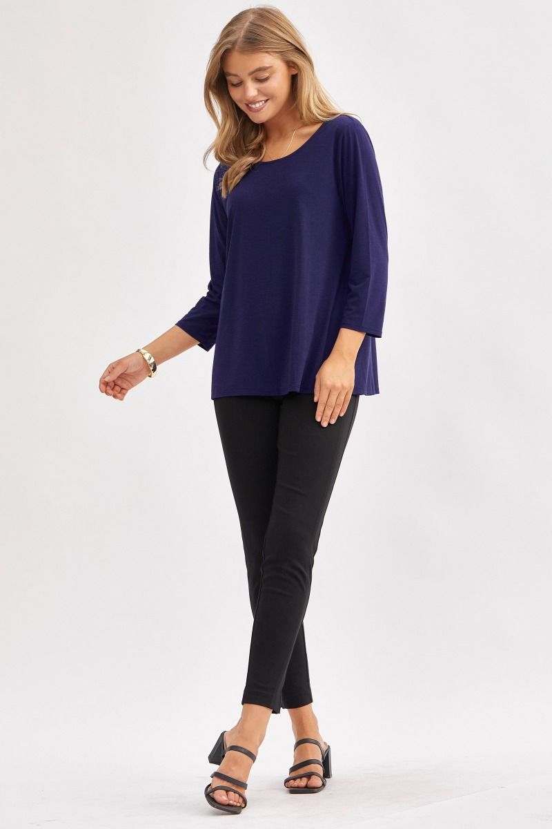 Dear Scarlett Signature Classic Round Neck Top in 7 Solid Colors