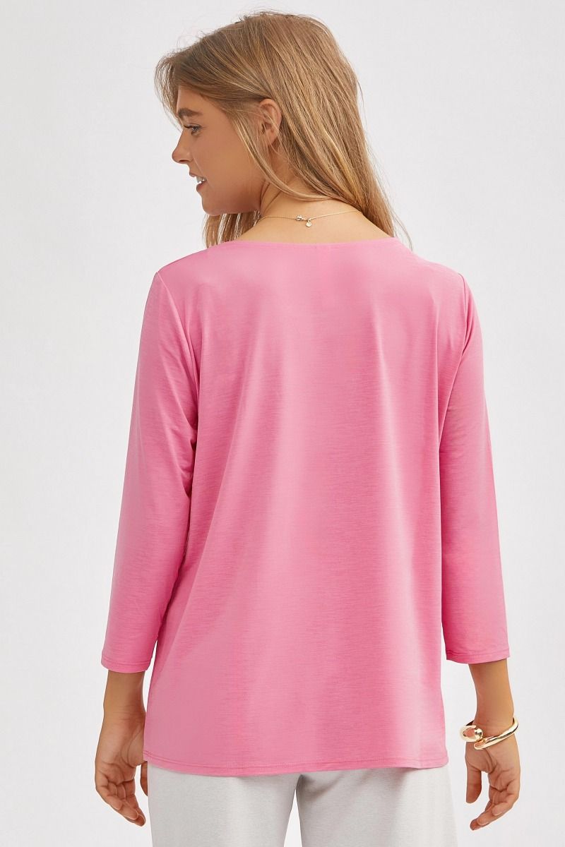 Dear Scarlett Signature Classic Round Neck Top in 7 Solid Colors