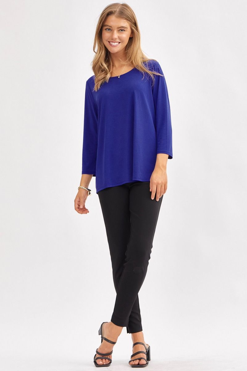 Dear Scarlett Signature Classic Round Neck Top in 7 Solid Colors