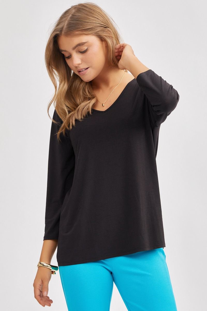 Dear Scarlett Signature Classic V-Neck Top in 8 Colors