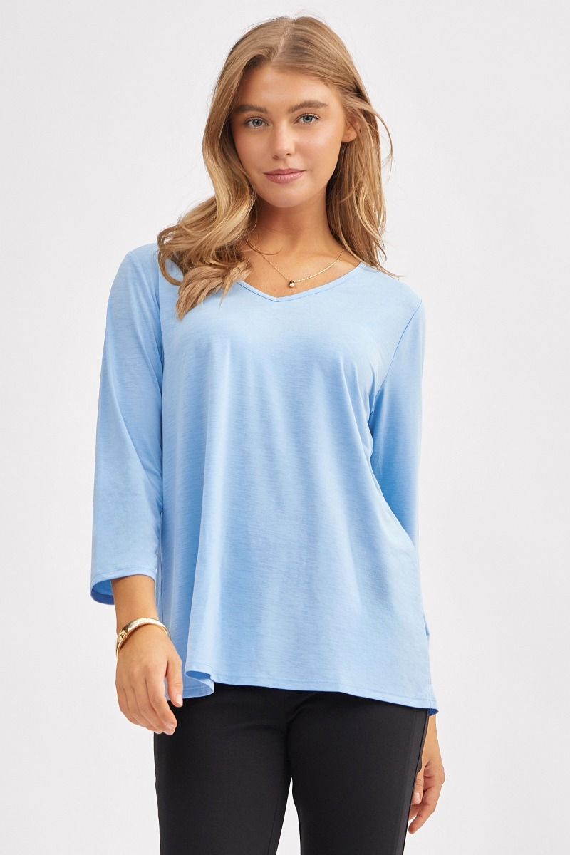 Dear Scarlett Signature Classic V-Neck Top in 8 Colors