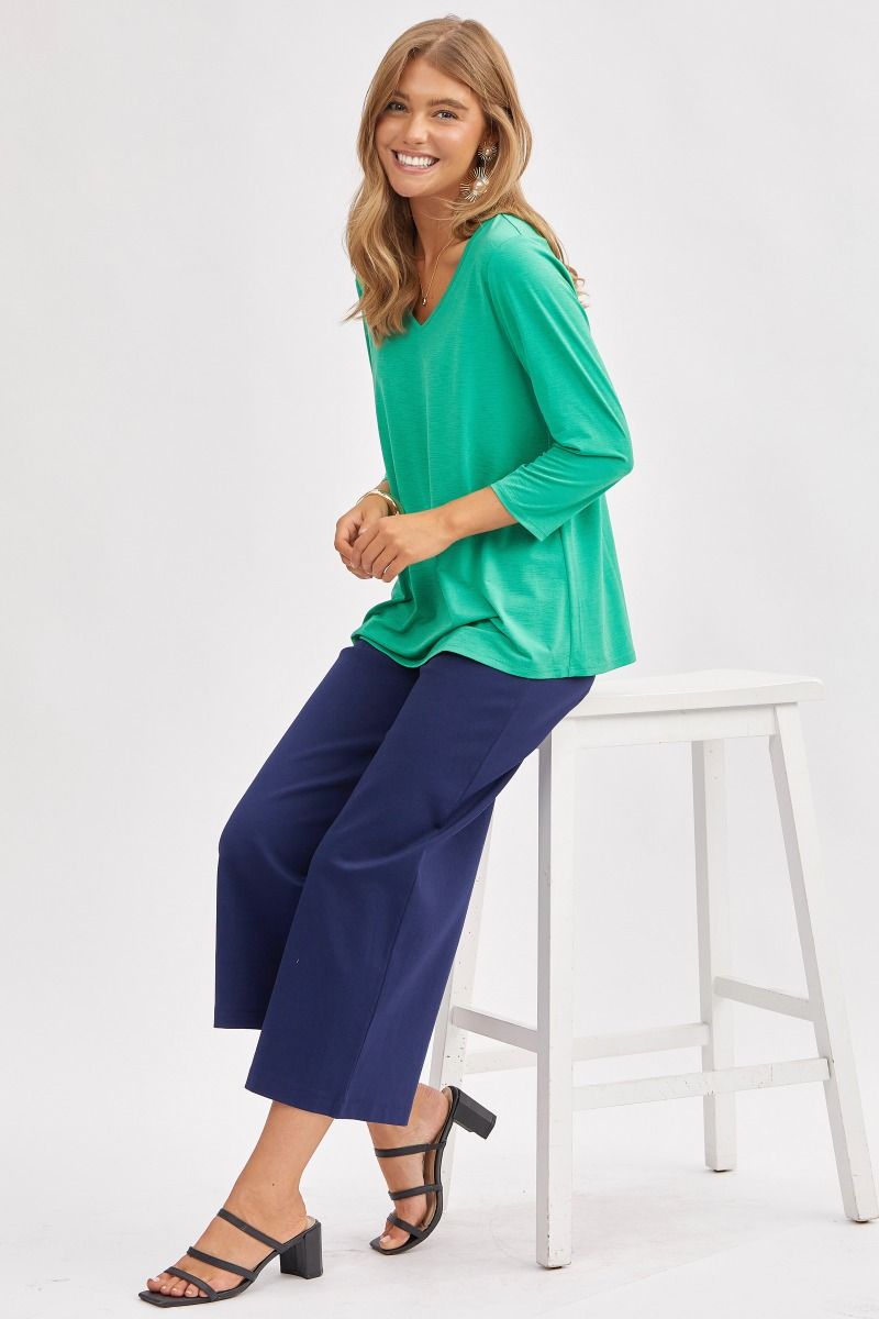 Dear Scarlett Signature Classic V-Neck Top in 8 Colors