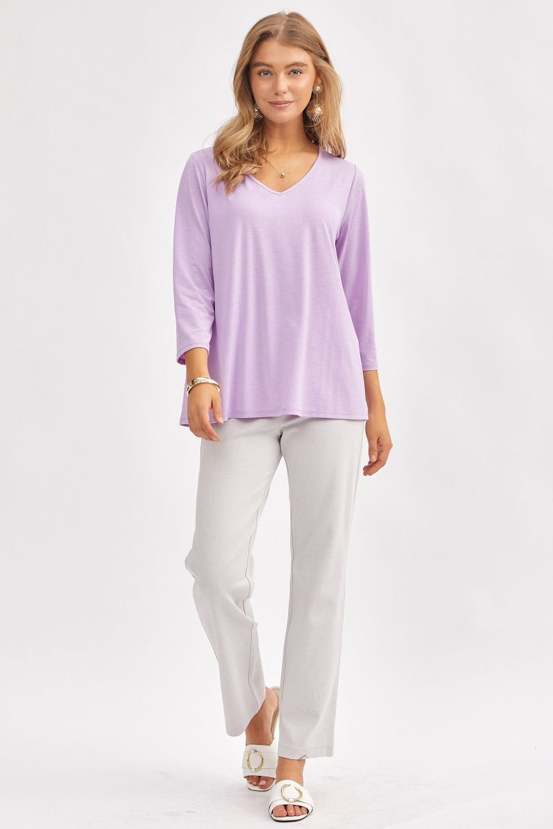 Dear Scarlett Signature Classic V-Neck Top in 8 Colors