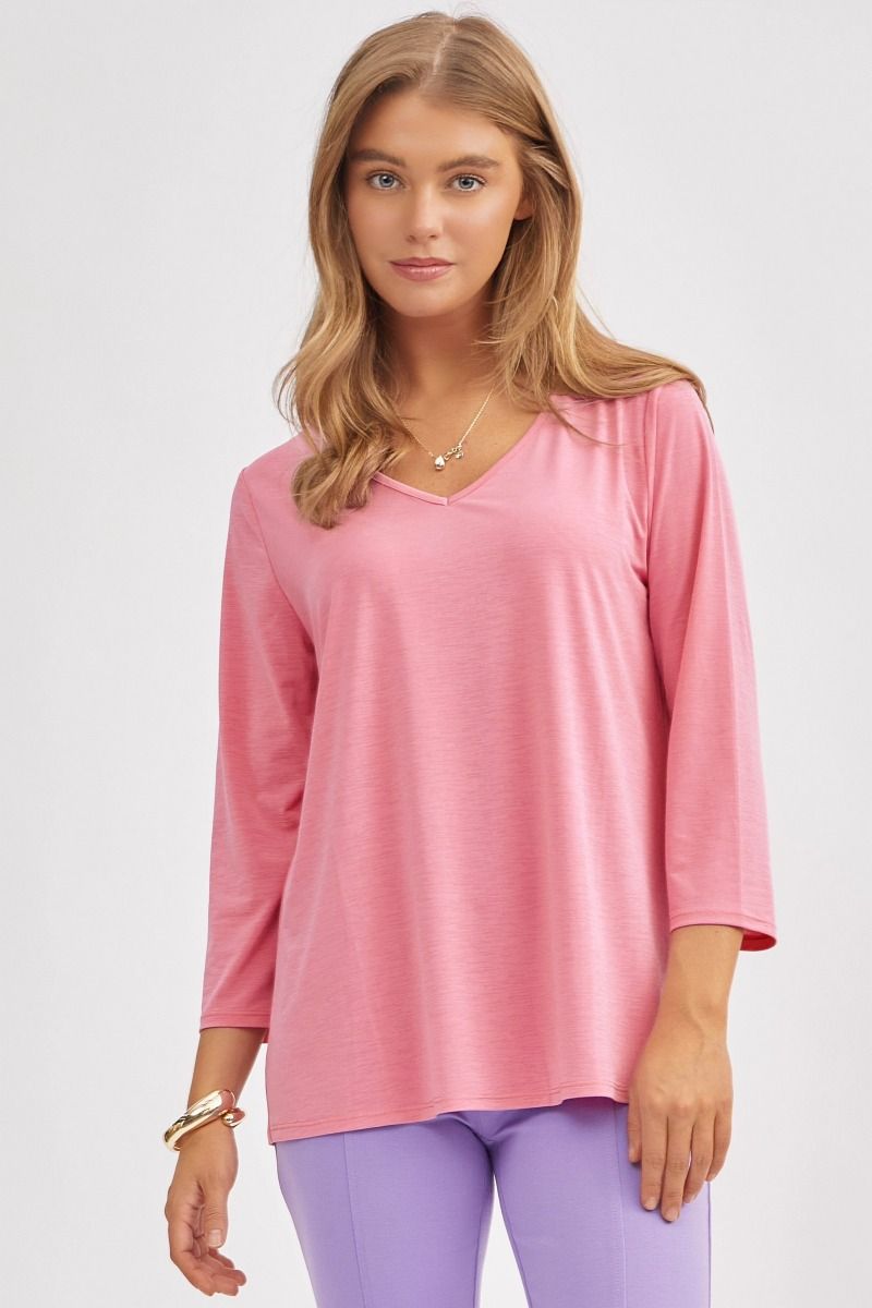 Dear Scarlett Signature Classic V-Neck Top in 8 Colors