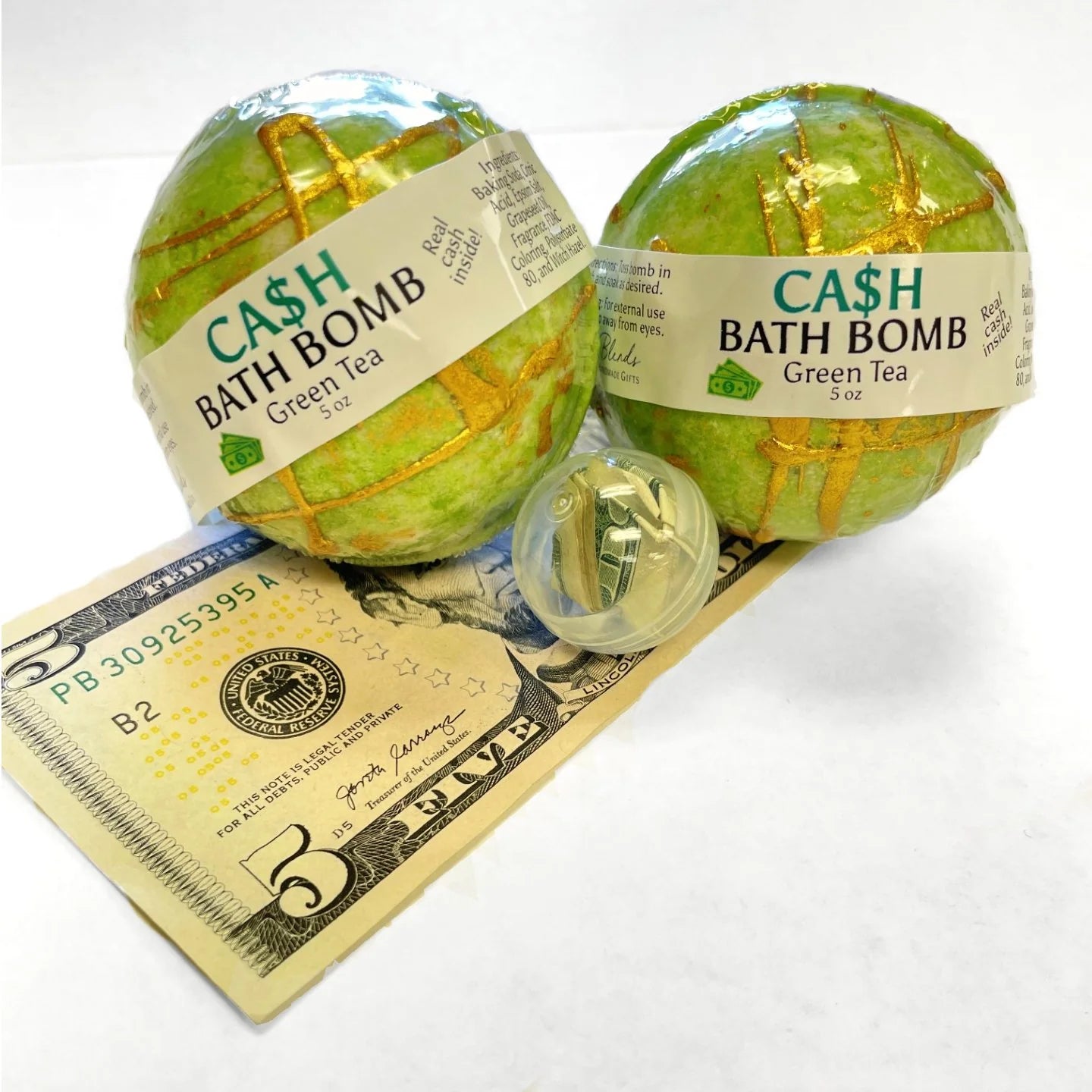 Oily Blends | Christmas Cash Money Bath Bombs