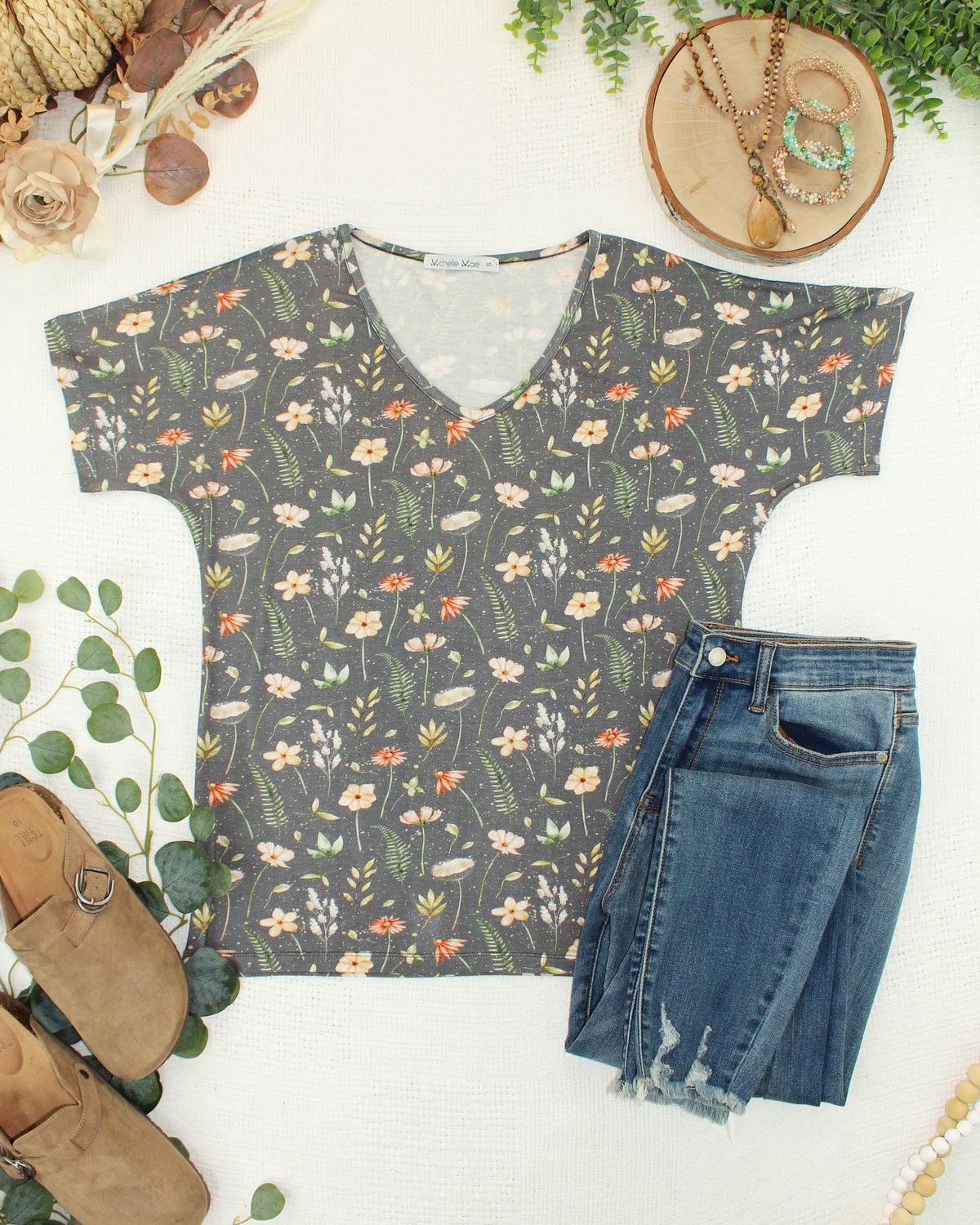 Michelle Mae Chloe Cozy Top - Wildflower Meadow