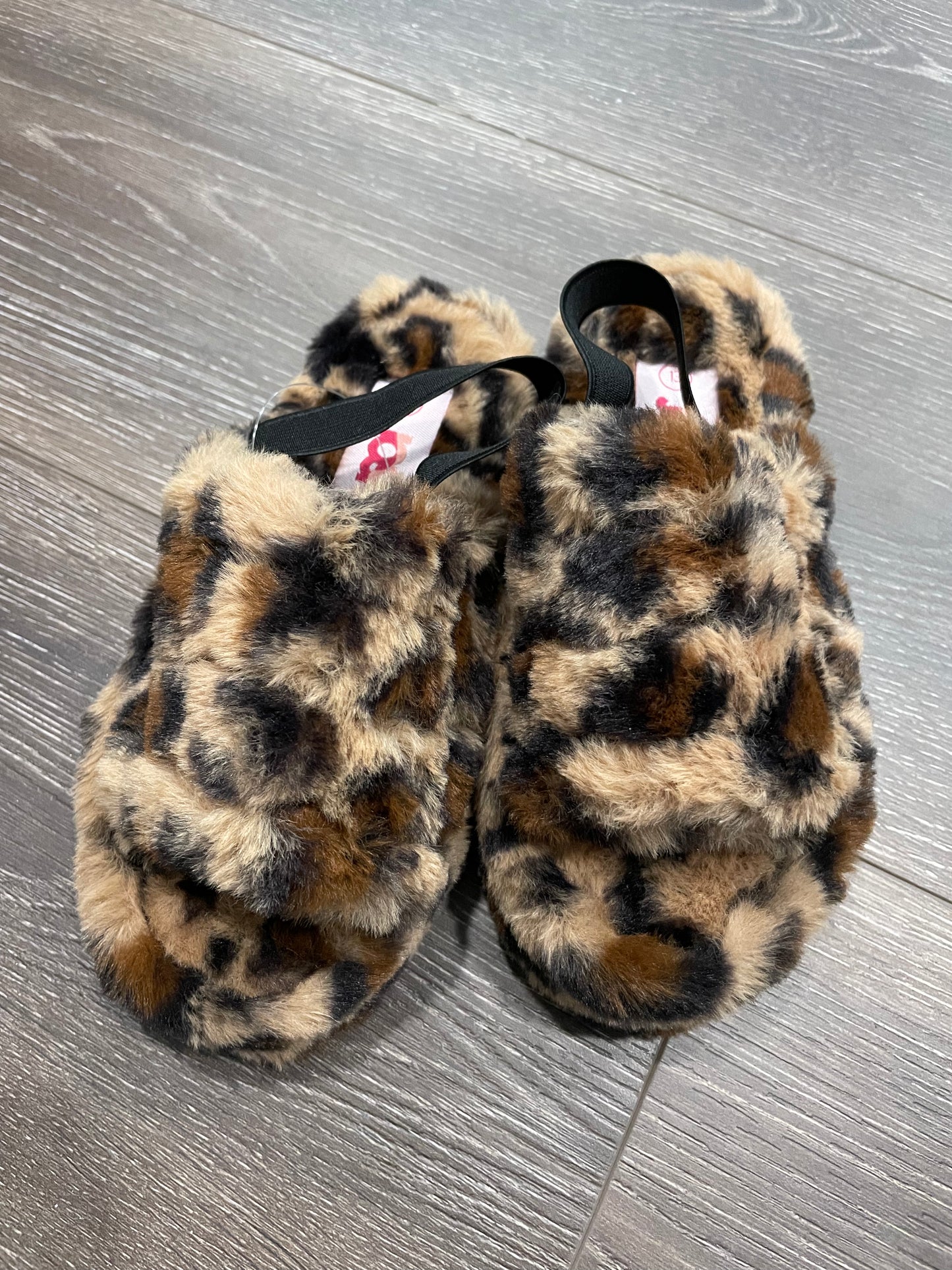 Youth Leopard Slippers