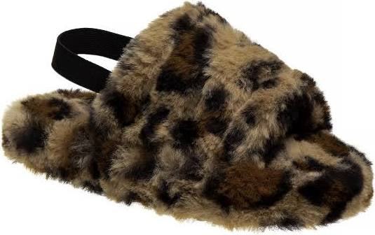 Youth Leopard Slippers