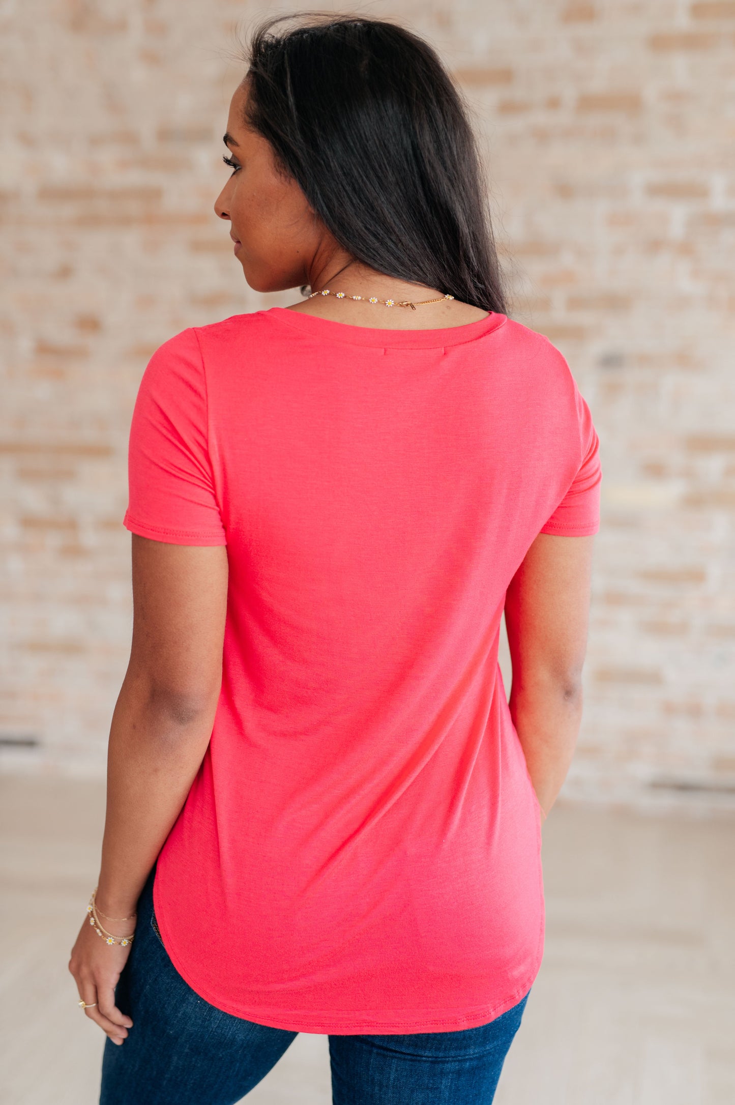 Back to the Basics Top in Watermelon