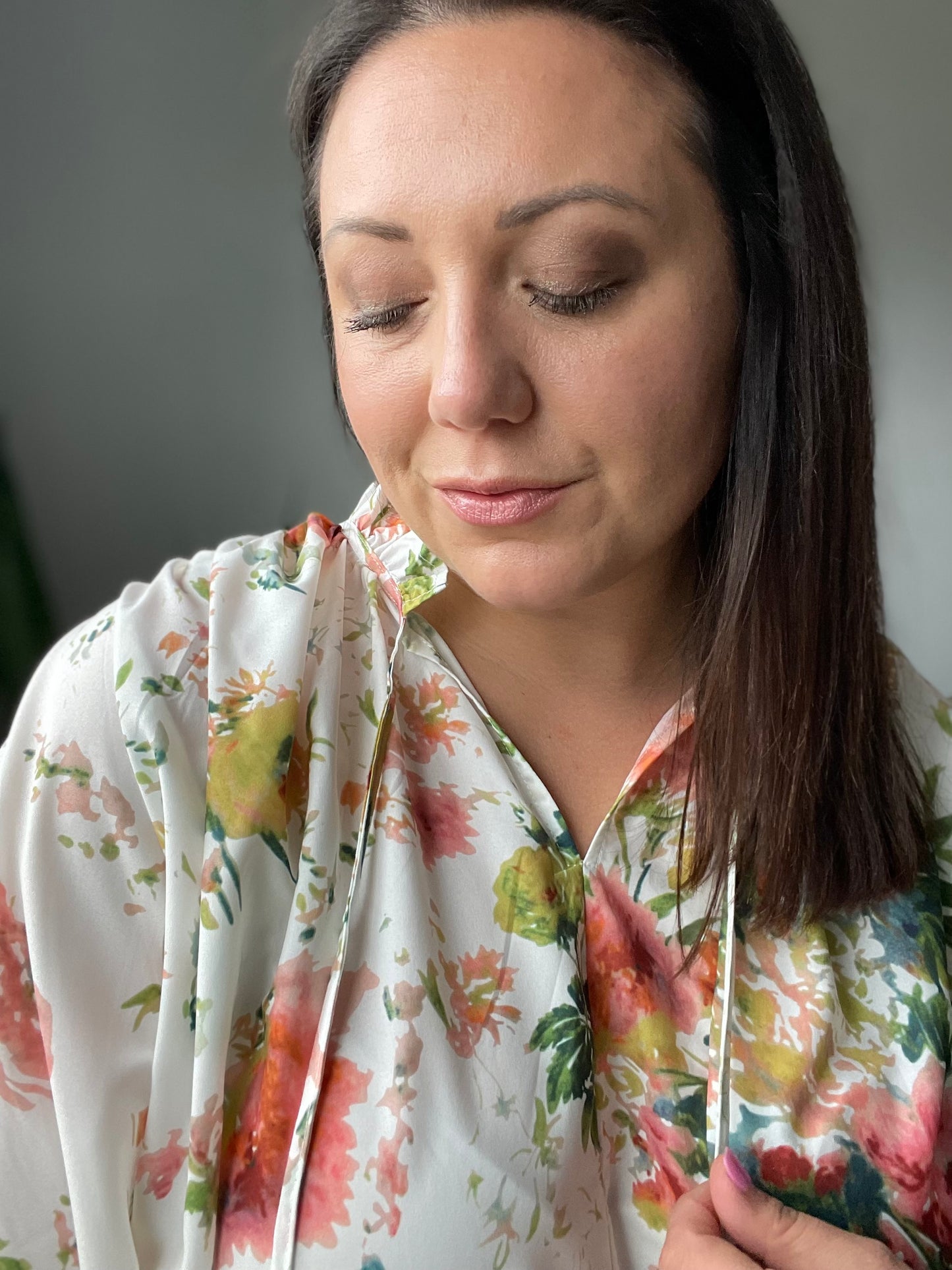 Spring Haiku Floral Blouse