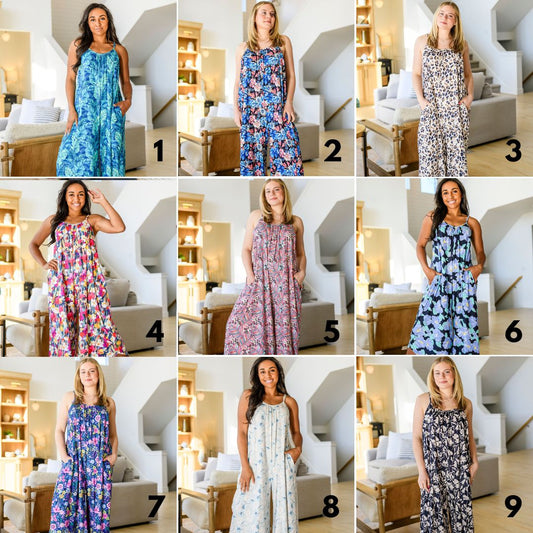 PREORDER: Shirley & Stone Baggy Jumpsuit in Assorted Prints