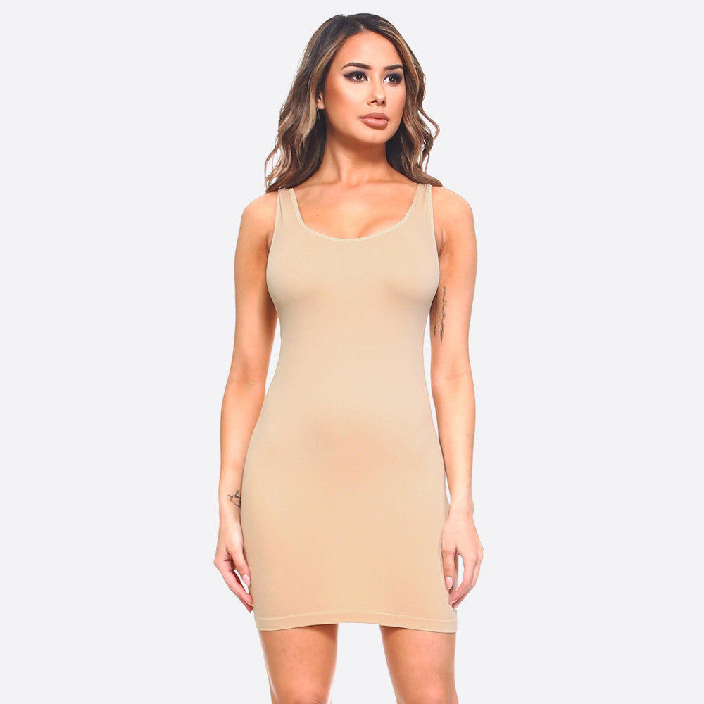 Smooth It Out Seamless Slip Dress (multiple colors)