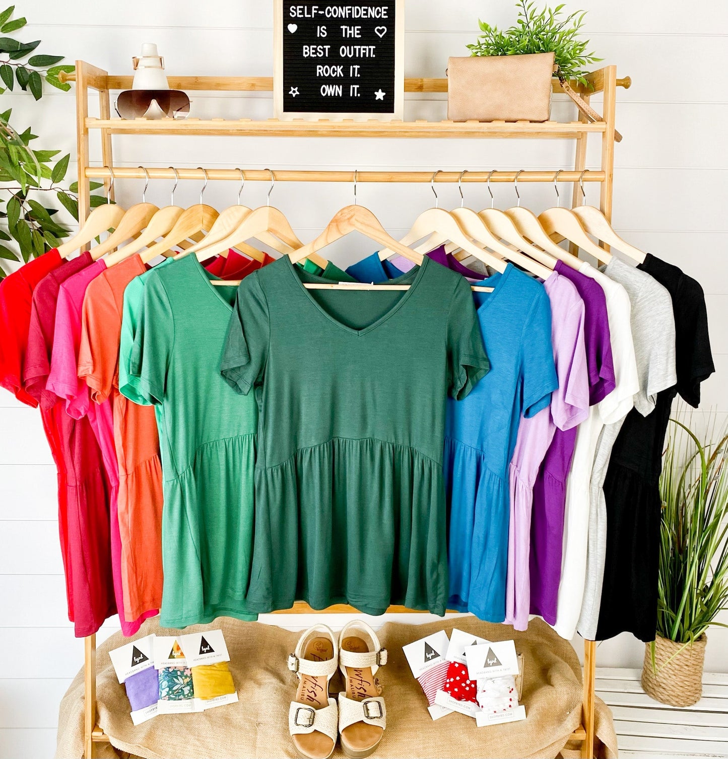 Michelle Mae Sarah Ruffle Top - Black